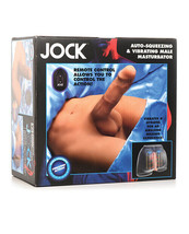 Curve Toys Jock Vibrating &amp; Squeezing Male Masturbator W/poseable Dildo - £274.64 GBP