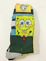 SpongeBob SquarePants Nickelodeon pack 2 pairs crew socks yellow adult 6-12 - £6.32 GBP