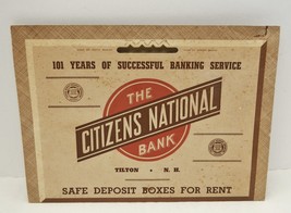 Vintage 1954 Citizens National Bank advertising record keeping Savings calendar - £13.94 GBP