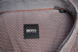 HUGO BOSS Uomo LOD-53 Scozzese Cotone Business Camicia Casual Grande &amp; Alto 5XL - £46.99 GBP