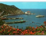 Birds Eye View Avalon Bay Santa Catalina Island CA UNP Chrome Postcard N24 - £3.12 GBP