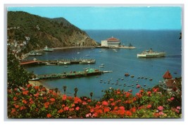 Birds Eye View Avalon Bay Santa Catalina Island CA UNP Chrome Postcard N24 - £3.11 GBP