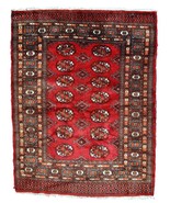 Handmade vintage Uzbek Bukhara rug 3&#39; x 4&#39; (94cm x 122cm) 1970s - 1C756 - $8,547.86 MXN
