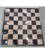 Vintgae Gorgeous Pink &amp; Black Marble Chess (Checkers) Board no Pieces - $1,648.09 MXN