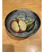 Mayolica Melchoy Fruit Mexico Footed Telavera Hand Painted Small Bowl Ma... - $27.06 CAD