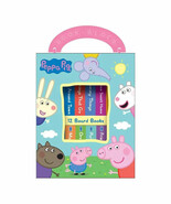 PEPPA PIG 12 COUNT BOARD BOOKS IN CARRYING BOX NEW - $20.25 CAD