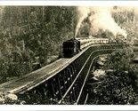 Antique Railroad Photograph Dollarhide Trestle On the Siskyou Calif - £26.11 GBP