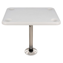 Springfield 16&quot; x 28&quot; Rectangle Table Package - White Thread-Lock - £141.68 GBP