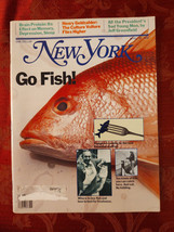 NEW YORK magazine April 10 1978 Fish Fishing Jeff Greenfield Henry Geldzahler - £12.70 GBP