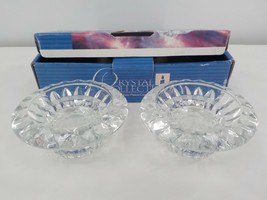 Crystal Collection Two Piece Candle Holder Set Tapered - New Old in Open... - £5.99 GBP