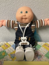 Vintage Cabbage Patch Kid Bald Boy Green Eyes Head Mold #3 1984 - $285.00