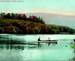 Canoe On Truckee River at Reno Nevada NV 1908 Ed Mitchell DB Postcard L5 - $19.75