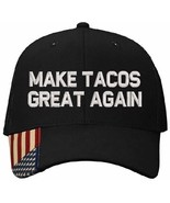 MAKE TACOS GREAT AGAIN HAT Trump PARODY FUNNY EMBROIDERED Adjustable BLA... - $27.39 CAD