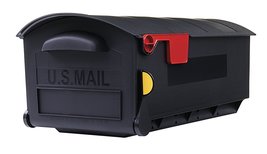 Gibraltar Mailboxes Patriot Large Capacity Rust-Proof Plastic Black, Pos... - $58.20+