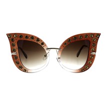 Women&#39;s Oversized Rhinestone Sunglasses Dramatic Butterfly Fashion Shades - £8.56 GBP+