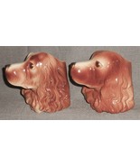 PAIR 1950s-60s Royal Copley PUPPY WALL POCKETS  Made in USA - $39.59