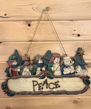 Christmas Nativity 3 Kings Baby Jesus Peace Wall Hang Decoration Sign - $23.50