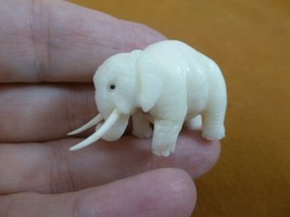 (tb-ele-18) African Elephant Tagua NUT palm figurine Bali carving safari zoo - £37.54 GBP
