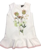 Girls Kids Floral Satin Ruffle Hem Dress - Victoria Beckham for Target S... - £22.53 GBP