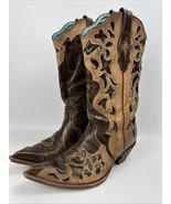 Corral Vintage Style C1933 pointed toe Western Enlayed Boots Women&#39;s Siz... - $1,871.82 MXN