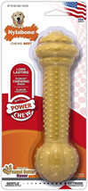 Nylabone Barbell Power Chew Durable Dog Toy Flavor Peanut Butter Large/Giant - £14.17 GBP