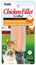 Inaba Chicken Fillet Grilled Cat Treat in Chicken Flavored Broth 5.4 oz (6 x 0.9 - £16.23 GBP