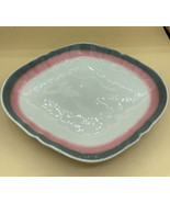 Vintage Tepco Pink Grey Large Center Console Duck Footed Bowl 11.5” X 14... - £105.09 GBP