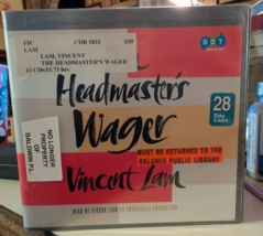 Audiobook The Headmaster&#39;s Wager by Vincent Lam – 13 CDs Historical Fict... - $55.43 MXN