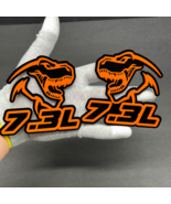 2BADGES Godzilla Badges Emblem RAGING 7.3 Orange/Black, Fender Angry Agg... - $42.99