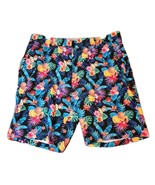 Hreski Golf Shorts Mens 40 x 9 Black Hawaiian Aloha Floral Pineapple Per... - $34.89 CAD