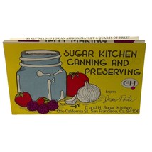 C and H Sugar Kitchen Canning and Preserving Jean Porter Fold Out Recipes - $15.98