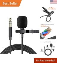 3.5mm Car Microphone for Car Stereo Universal Portable 5ft Lavalier Clip... - $11.44