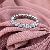 Ewigkeitsring Rund Schliff Kunstdiamanten Grown Diamant 14k Gold Jubiläu... - $48,265.01 MXN+