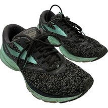 brooks women&#39;s launch 4 grey &amp; mint green running shoes size 10 B - $402.66 MXN