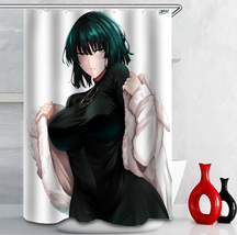 Anime Big Breasts Big Ass Girl Print Shower Curtain Bathroom High quality - £18.71 GBP+