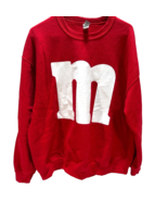 Red &quot;M&quot; Crewneck Sweatshirt Size XL Gildan Heavy Blend - £9.54 GBP