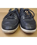 UGG Brook-Lin Black Leather Sneakers Lace Up Shoes Mens 11 Low Top F23011I - $14.72