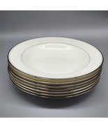 NEW - Mikasa Gothic Platinum 8½-inch Rim Soup Bowl Set Of 7-Pc - $1,850.52 MXN
