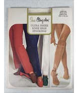Vtg Sears ClingAlon Ultra Sheer Knee High Stockings Size A 8 1/2-9 1/2 S... - $18.52 CAD