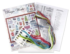 Design Works Counted Cross Stitch Kit 11&quot;X14&quot; Retro Kitchen (14 Count) - $30.52