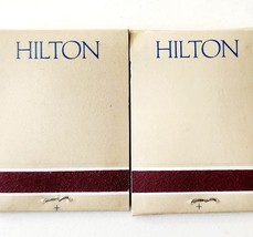 Hilton Hotel Matches Matchbooks Lot Of 2 Vintage Advertisement Accommoda... - $366.58 MXN