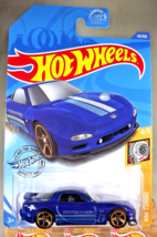 2020 Hot Wheels #43 HW Turbo 4/5 &#39;95 MAZDA RX-7 Blue w/Gold MC5 Spoke Wheels - £6.08 GBP