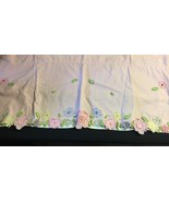 ONE POTTERY BARN KIDS PINK DAISY FLOWERS GARDEN VALANCE Appliqué Floral - $9.46