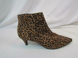 NIB Circus By Sam Edelman Leopard Print Side Zipper Ankle Thin Heel Boot 7.5 M - £40.36 GBP