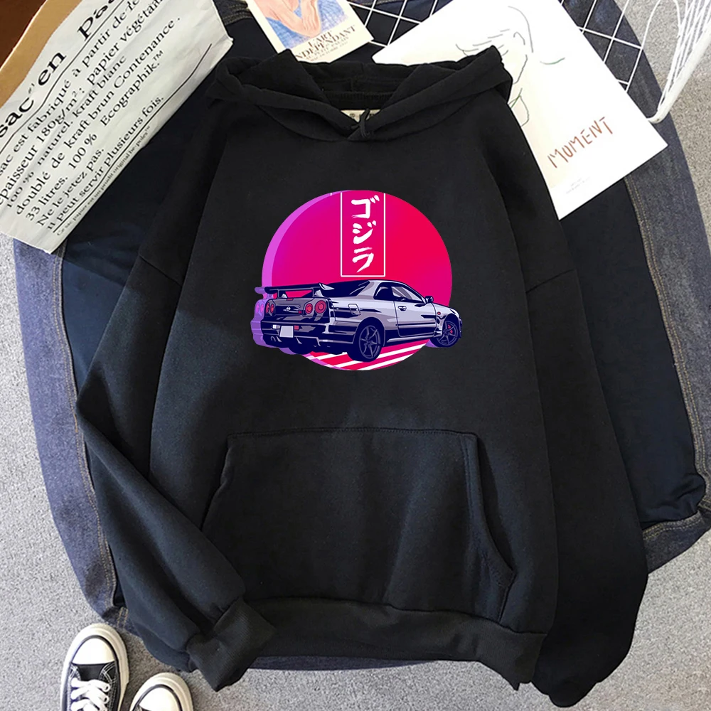 Initial D Japanese  Graffiti Hoodie Lable For  R34 Gojira set JDM Car Clothes Me - £96.27 GBP