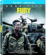 NEW Fury (Blu-ray, Digital, 2014) w/Slipcover, Brad Pitt, Shia LaBeouf, ... - $7.87