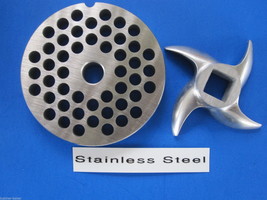 #12 x 1/4&quot; PLATE &amp; SWIRL KNIFE S/S Meat Grinder Grinding SET - $28.18