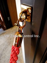 ROPE STANCHION WALL PLATE, GOLD FINISHED, VIP CROWD CONTROL - £11.83 GBP