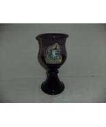 Arizona 1995 Renaissance Festival Purple Drip Glazed Wine Goblet - $25.00