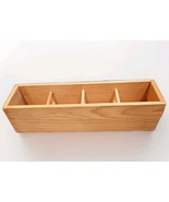 Vtg 90&#39;s Napa Valley Box Co Wood 48 CD Storage Rack Made In USA 22&quot;x 6&quot;x 5&quot; - €67,26 EUR